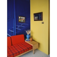 Checkered wallpaper yellow