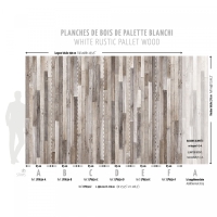 Rustic pallet wood imitation wallpaper