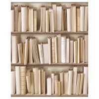 Ivory bookshelve wallpaper