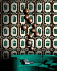 Papier peint de luxe Waldorf Emerald