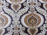 beautiful damask on a dark brown background