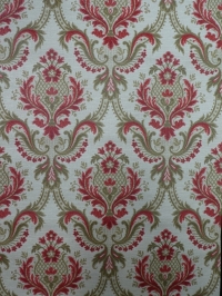 red brown damask vintage wallpaper