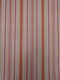 oranje roze geometrisch vintage behang