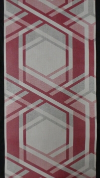 red grey geometric figure