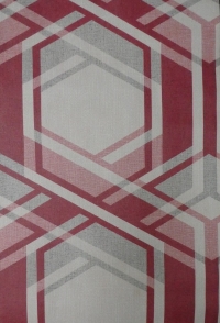 red grey geometric figure