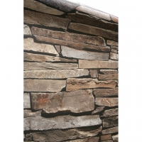 Old stone imitation wallpaper brown