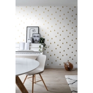 ESTA wallpaper white with golden triangles