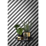 ESTA wallpaper black and white diagonal stripes