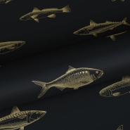 ESTA wallpaper black with golden fish