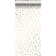 ESTA wallpaper white and gold terrazzo