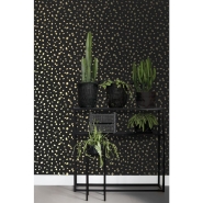 ESTA behang terrazzo zwart en goud