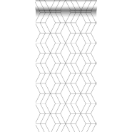 ESTA wallpaper white with black art deco design
