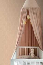 ESTA art deco wallpaper brown with white arches