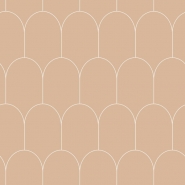 ESTA art deco wallpaper brown with white arches