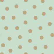 ESTA wallpaper mint green with golden dots