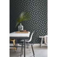 ESTA wallpaper darkblue with golden dots