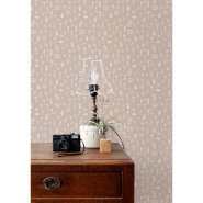 ESTA floral wallpaper old pink and white