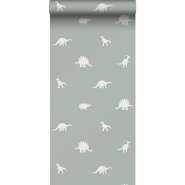 ESTA boys room wallpaper with dinosaurs mintgreen