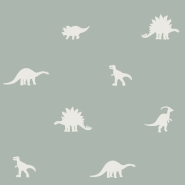 ESTA boys room wallpaper with dinosaurs mintgreen