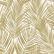 ESTA wallpaper palmleaves gold and white
