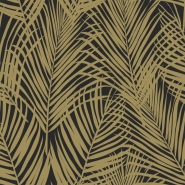 ESTA wallpaper palmleaves gold and white