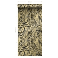 ESTA wallpaper palmleaves gold and white