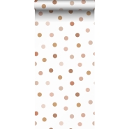 ESTA wallpaper terracotta and pink dots