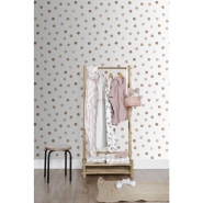 ESTA wallpaper terracotta and pink dots