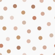 ESTA wallpaper terracotta and pink dots