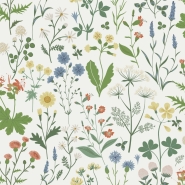 Papier peint à motif de fleurs sauvages de différentes couleurs
