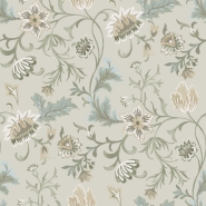 ESTA behang vintage bloemen zandbeige