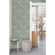ESTA wallpaper flowers vintage green