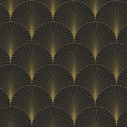 ESTA art deco wallpaper black and gold