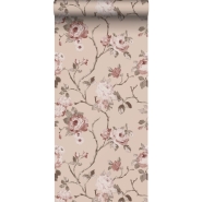 ESTA wallpaper flowers vintage style old pink