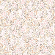 ESTA wallpaper with little flowers in soft pink and beige