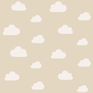 ESTA behang babykamer met witte wolken