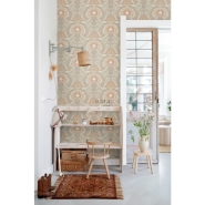 ESTA art nouveau stijl bloemenbehang beige