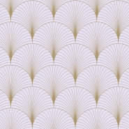 ESTA art deco wallpaper lilac and gold