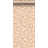 ESTA wallpaper with little flowers in terracotta