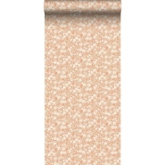 ESTA wallpaper with little flowers in terracotta