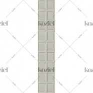 Lambrisering imitatie behang grijs