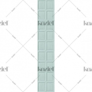 Lambrisering imitatie behang blauw