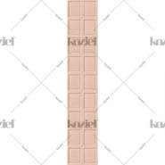 Papier peint boiserie anglais  - Rose saumon