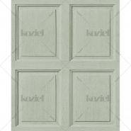 English wood panelling imitation wallpaper Lovat green