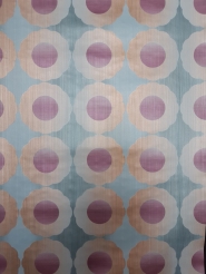 Paars bruin blauw vintage bloemenbehang