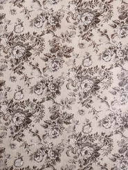 Vintage floral wallpaper with brown and beige flowers