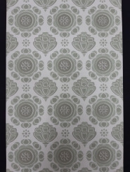 Papier peint vintage vert-gris