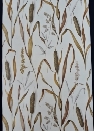 Lisdodde vintage behang