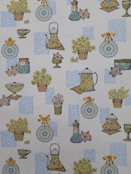 Keukenmateriaal jaren '50 behang