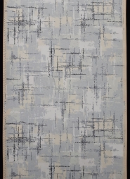 Grey, beige and black geometric fifties wallpaper